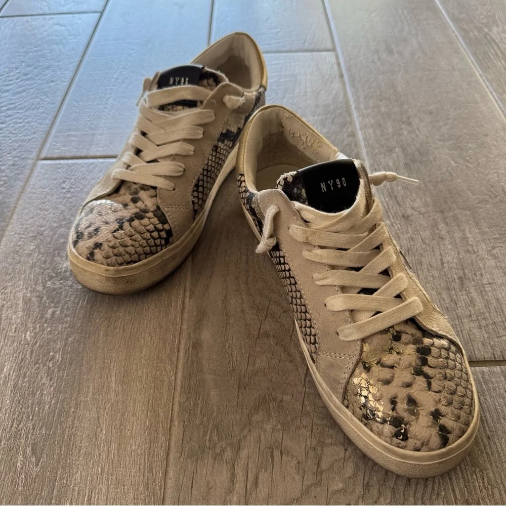 Steve Madden Snake Print Sneakers - Picture 1 of 10